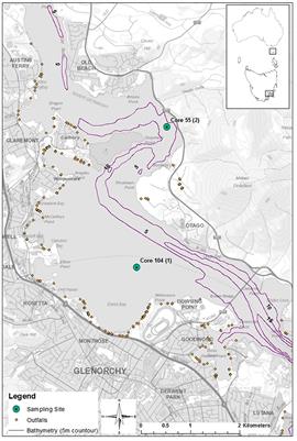 Microplastic Distribution at Different Sediment Depths in an Urban Estuary